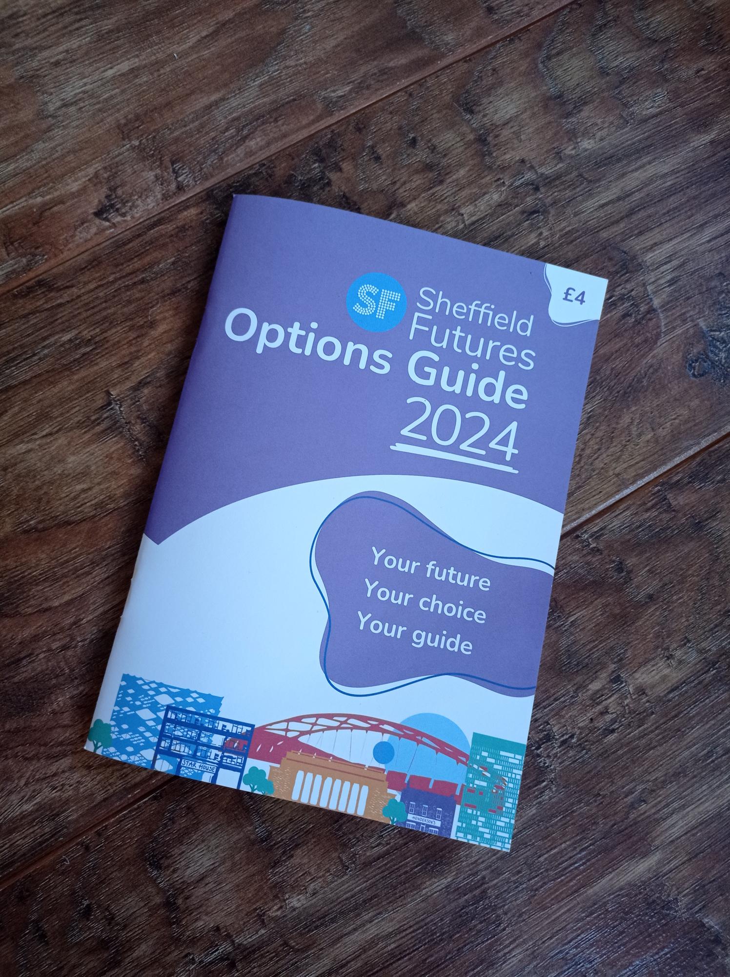photo of a physical copy of the Options Guide 2024